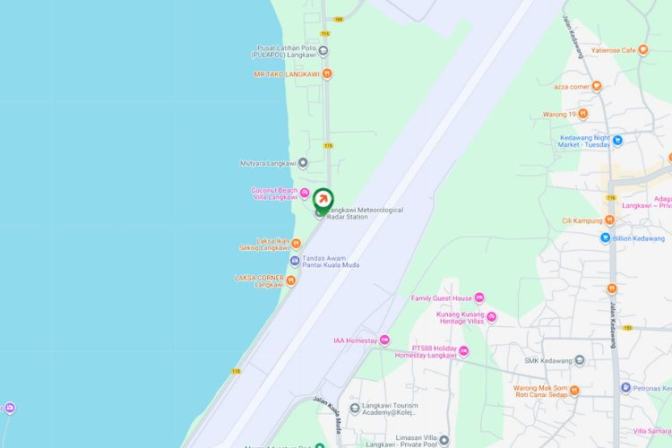 Map - Free Standing Billboard at Jalan Kuala Muda, Langkawi, Kedah (from Langkawi International Airport)