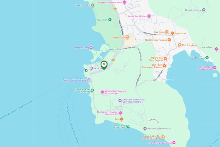 Map - Free Standing Billboard at Persiaran Putra, Langkawi, Kedah (in front of Jetty Point [B])