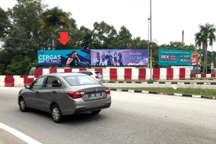 1 Panel Free Standing Billboard at KESAS Highway KM51, Bukit Jalil, Kuala Lumpur (entering Jalan Merah Caga)