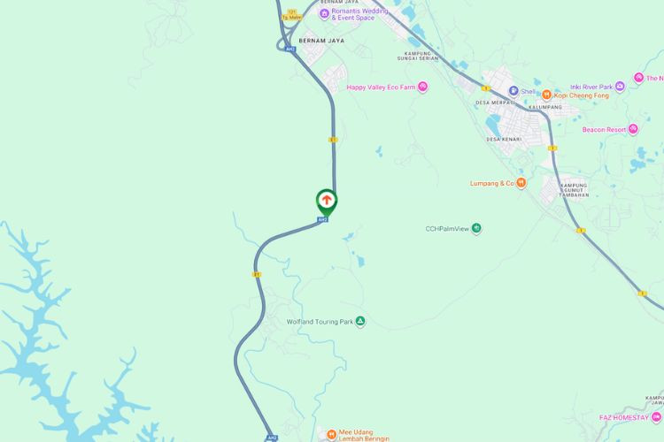 Map - Free Standing Billboard at NSE KM 404.10, Kuala Kubu Bharu, Tanjung Malim, Selangor (SB)