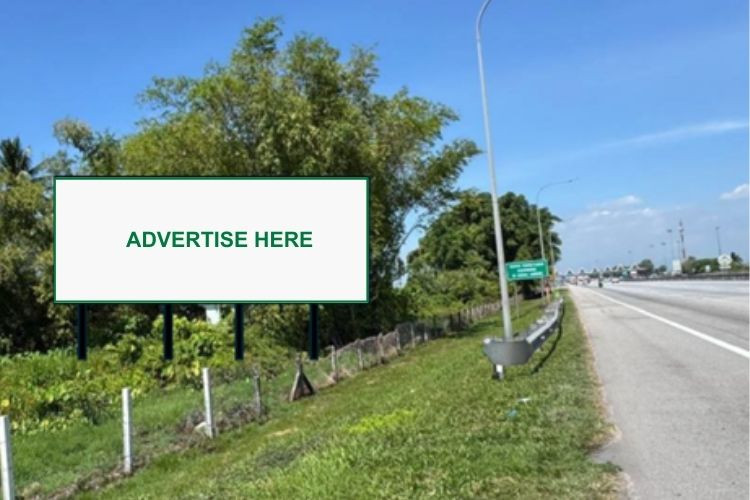 1 Panel Free Standing Billboard at NSE Highway KM129, Butterworth, Penang (before Plaza Tol Sungai Dua, NB)