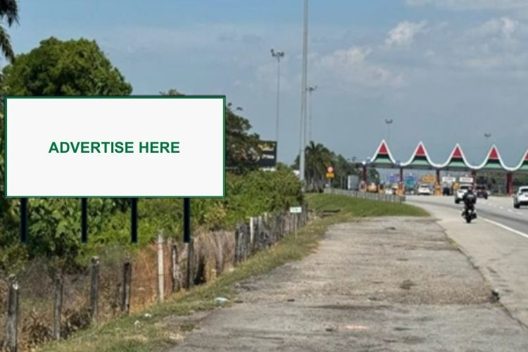 1 Panel Free Standing Billboard at NSE Highway KM128.8, Butterworth, Penang (before Plaza Tol Sungai Dua, NB)
