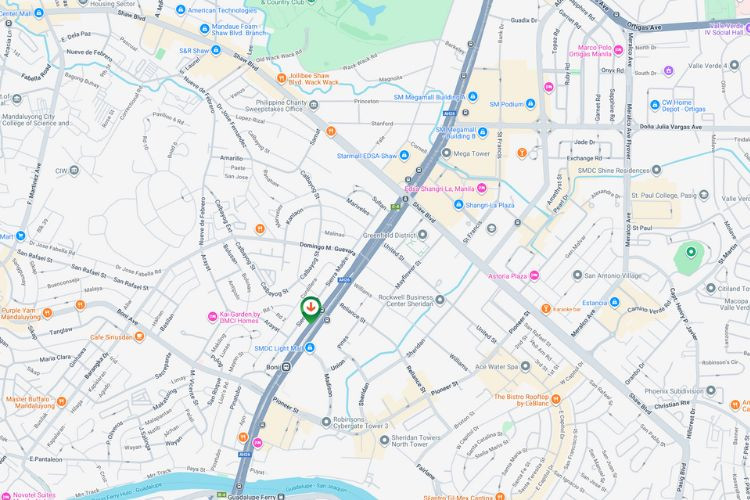 Map - Rooftop Billboard at EDSA, Mandaluyong, Metro Manila (on top of Aristocrat Building)