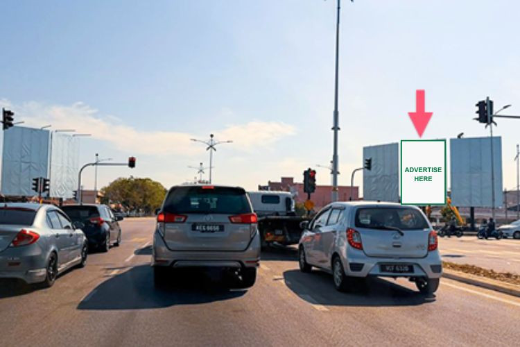 1 Panel Vertical Minipole Billboard at Sultanah Bahiyah Highway / Jalan Gangsa, Alor Setar, Kedah (right middle panel [E])