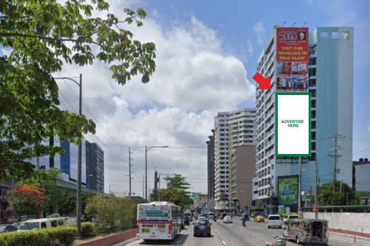 1 Panel Vertical Wall-Mounted Billboard at 157 Roxas Boulevard, Baclaran, Paranaque, Metro Manila (On the facade of Crowne Bay Tower)