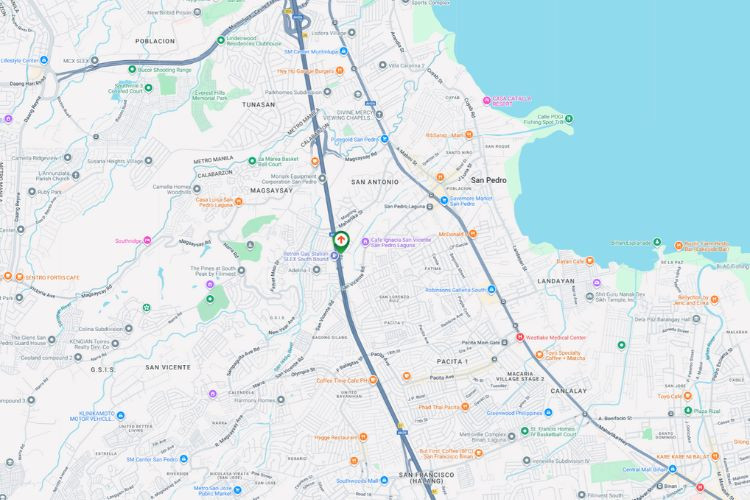 Map - Square Free Standing Billboard at Maharlika Street, United San Pedro Subdivision, San Pedro, San Pedro, Laguna (Beside Caltex Station)