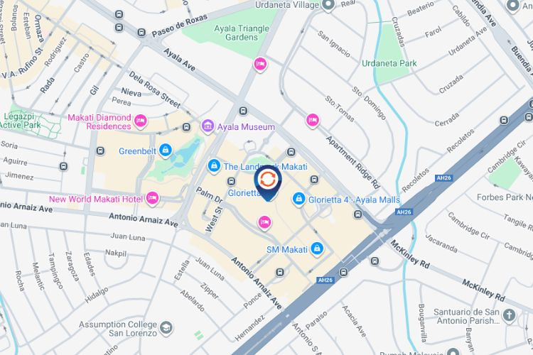 Map - Vertical Digital Screen Billboard at Palm Drive, Ayala Center, Makati, Metro Manila (Inside Glorietta Activity Center)