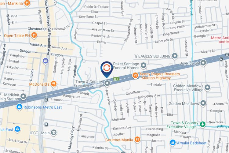 Map - Horizontal Digital Screen Billboard at Marikina-Infanta Highway, Cainta, Rizal (On the Facade of APT Studios)