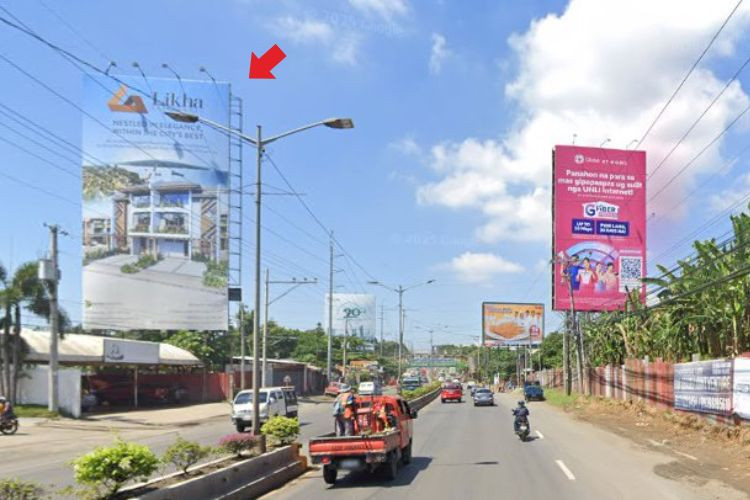 Vertical Free Standing Billboard at Laverna Hills, Carlos P. Garcia National Highway, Buhangin, Davao City, Davao del Sur (City bound, Near Francisco Bangoy International Airport)