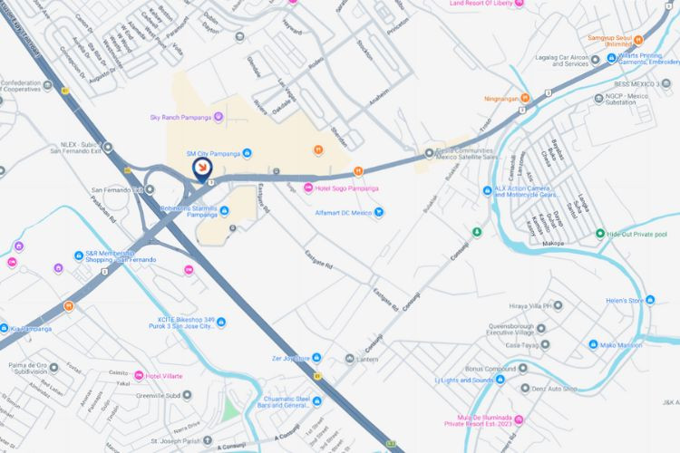Map - Vertical Digital Screen Billboard at North Luzon Expressway, San Fernando (Pampanga), Pampanga (In front of San Fernando Tollgate)