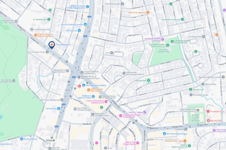 Map - Horizontal Digital Screen Billboard at Ortigas Ave., Mandaluyong, Metro Manila (Near EDSA corner)