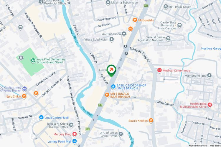 Map - Vertical Wall-Mounted Billboard at Palico III, Aguinaldo Highway, Imus, Cavite (on the side of Bank of Makati building)