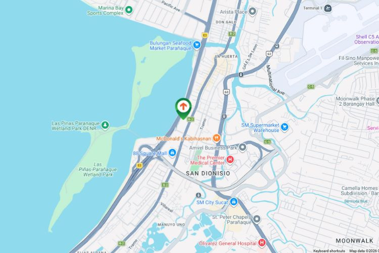 Map - Horizontal Free Standing Billboard at Quirino Ave., Paranaque, Metro Manila (Visible via CAVITEX, Near Parañaque Toll Plaza)