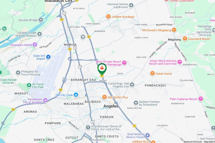 Map -  Horizontal Free Standing Billboard at Pila Duquit, Mabalacat, Pampanga (Northbound-facing, Near SCTEX Ramp A Side)