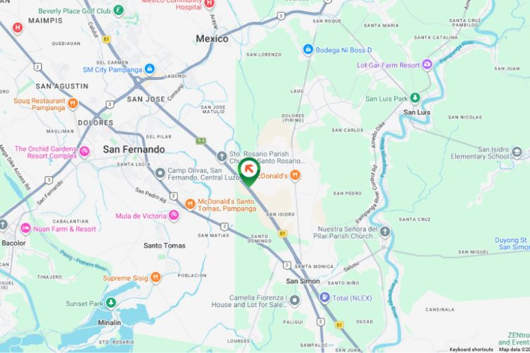 Map - Horizontal Freestanding Billboard at Dela Paz, San Simon, Pampanga (Near NLEX Pau Bridge A Side)