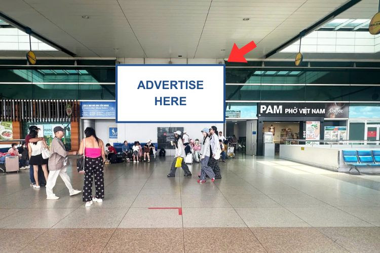 1 Panel Horizontal Airport LED Screen Billboard at Tan Son Nhat International Airport, Tan Son Hoa Ward, Ho Chi Minh City (Level 2 Departure Gate, Terminal 2)