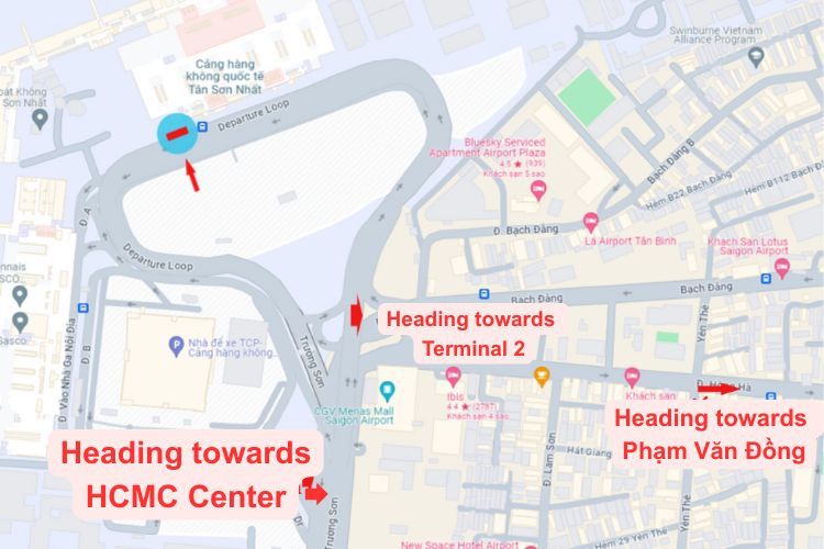 Map -  Horizontal Airport LED Screen Billboard at Tan Son Nhat International Airport, Tan Son Hoa Ward, Ho Chi Minh City (Level 2 Departure Gate, Terminal 2)