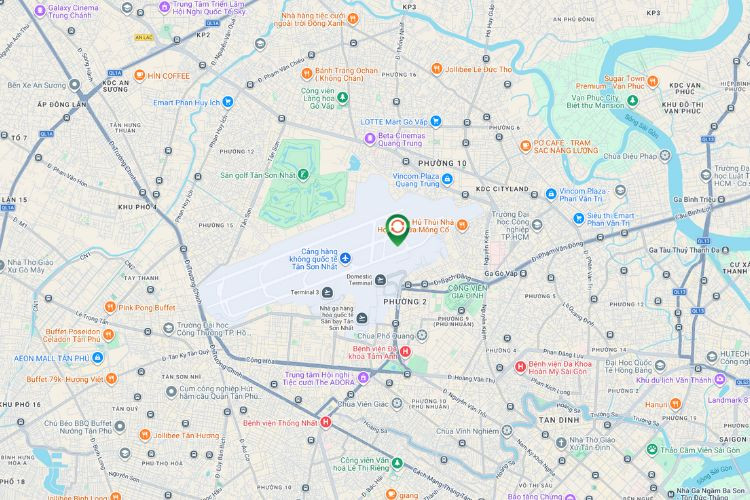 Map - Horizontal Light Box Billboard at Tan Son Nhat International Airport, Tan Son Hoa Ward, Ho Chi Minh City (Passenger arrivals Customs Inspection Area, International Arrivals Baggage Claim Area, Terminal 2)