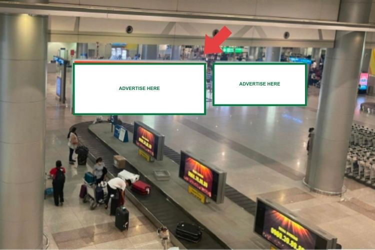 2 Sided Horizontal Light Box Billboard at Tan Son Nhat International Airport, Ho Chi Minh City (Lightbox check-in area, baggage claim international arrival terminal - T2)