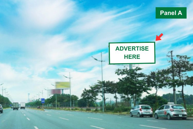 2 Sided Horizontal Unipole Billboard at Noi Bai International Airport, Ba Dinh Ward, Ha Noi City (Opposite Noi Bai T2 terminal, Nhat Tan - Noi Bai street)