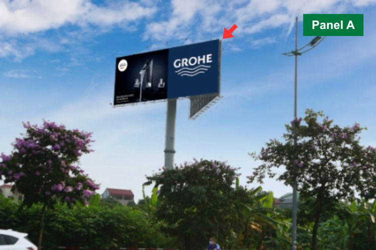 2 Sided Horizontal Unipole Billboard at Noi Bai International Airport, Ba Dinh Ward, Ha Noi City (Opposite Noi Bai Airport, Nhat Tan - Noi Bai street)