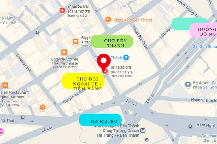 Map -  E-tower Panel Billboard at 2 Nguyen An Ninh, Ben Thanh Ward, Ho Chi Minh City