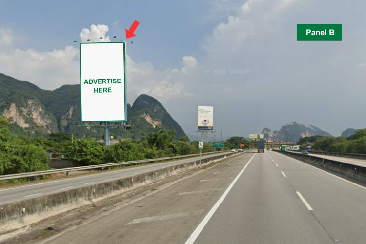 Vertical Unipole Billboard at NSE KM279.1, Ipoh, Perak (near Plaza Tol Ipoh Selatan)