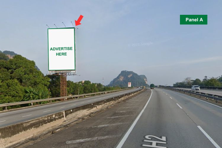 Vertical Unipole Billboard at NSE KM278.4, Tambun, Perak (near Plaza Tol Ipoh Selatan)