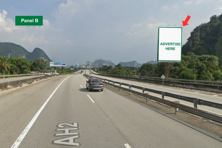 Vertical Unipole Billboard at NSE KM278.4, Tambun, Perak (near Plaza Tol Ipoh Selatan)