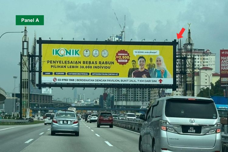 2 Sided Giant Gantry Billboard at NSE Highway KM309.7, Sungai Besi - Seremban, Seri Kembangan, Selangor (after Plaza Tol Sungai Besi)