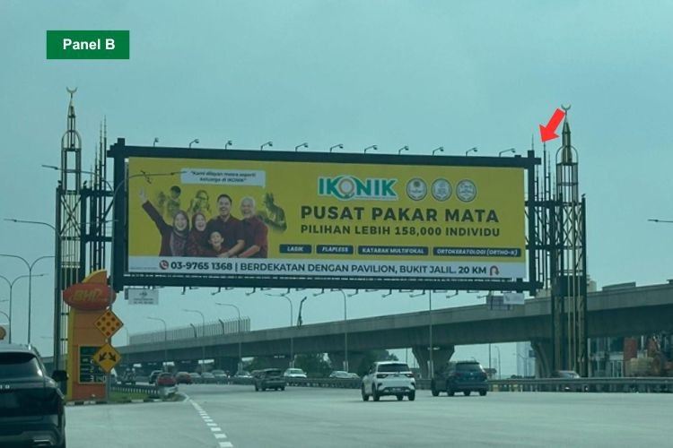 Giant Gantry Billboard at NSE Highway KM309.7, Sungai Besi - Seremban, Seri Kembangan, Selangor (after Plaza Tol Sungai Besi)