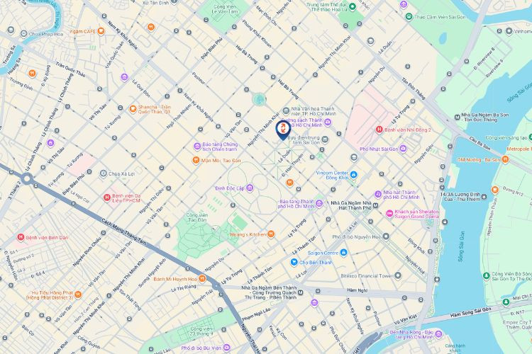 Map - Vertical LED Screen Billboard at Opposite 6 Alexandre de Rhodes, Sai Gon Ward, Ho Chi Minh City