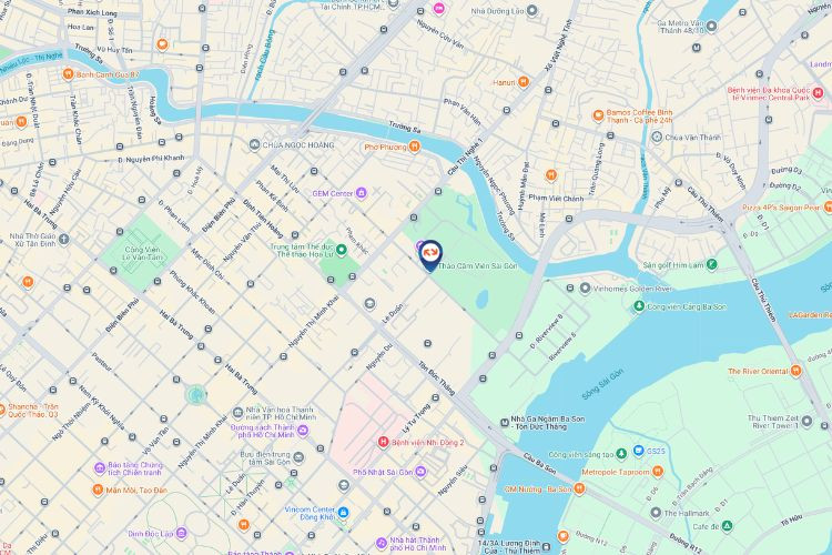 Map - Vertical LED Screen Billboard at 2 Nguyen Binh Khiem, Sai Gon Ward, Ho Chi Minh City (Thao Cam Vien)