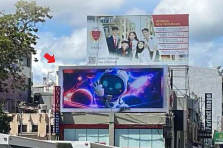 1 Panel Horizontal Digital Screen Billboard at San Pedro St. corner City Hall Dr., Davao City, Davao del Sur (On the Facade of Chowking)