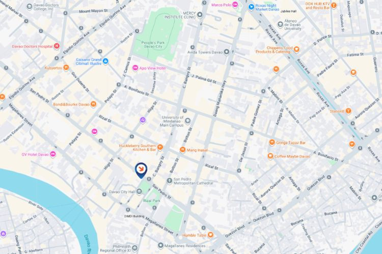 San Pedro St. corner City Hall Dr., Davao City, Davao del Sur (On the Facade of Chowking)