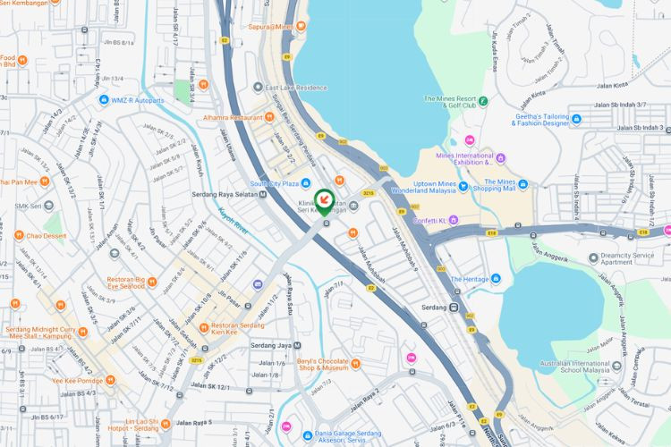 Map - Vertical Minipole Billboard at Jalan Besar, Seri Kembangan, Selangor (infront South City Plaza (A))