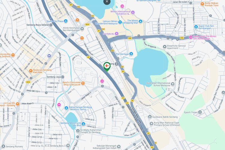 Map - ree Standing Billboard at NSE Highway KM307.9, Seri Kembangan, Selangor (near R&R Serdang)