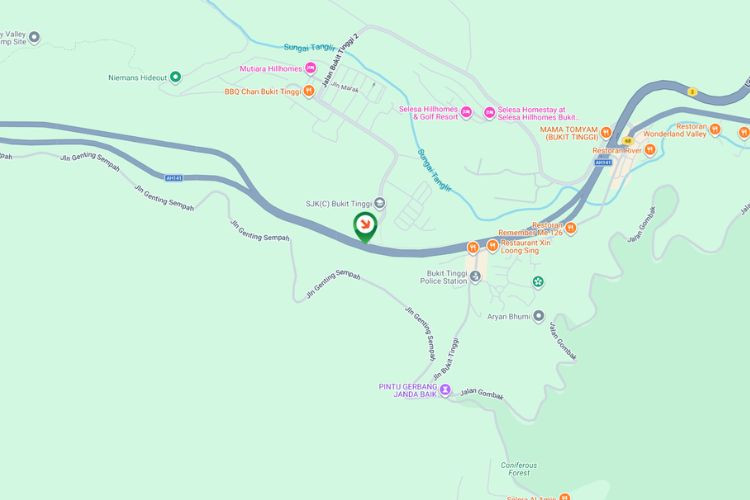 Map - Free Standing Billboard at Karak Highway KM41.8, Bentong, Pahang