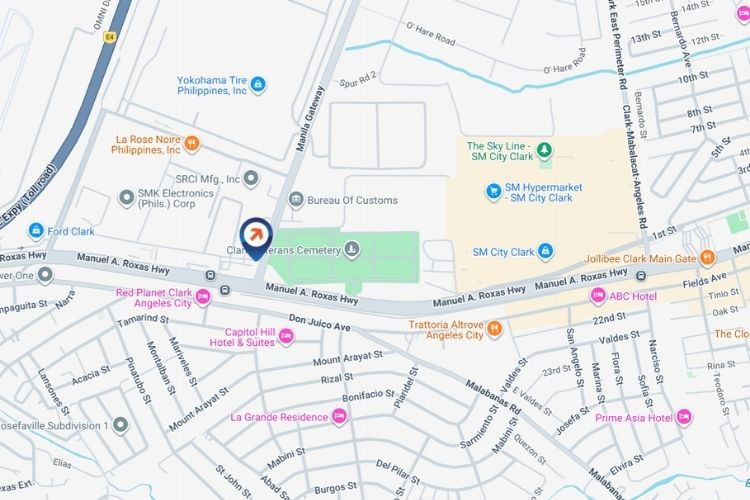 Map - Horizontal Digital Screen Billboard at Manila Gateway Rd., Clark Freeport, Angeles, Pampanga (Beside Mercedes-Benz Center)