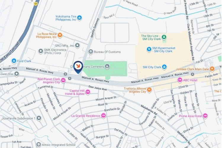 Map - Horizontal Digital Screen Billboard at Manila Gateway Rd., Clark Freeport, Angeles, Pampanga (Beside Mercedes-Benz Center)