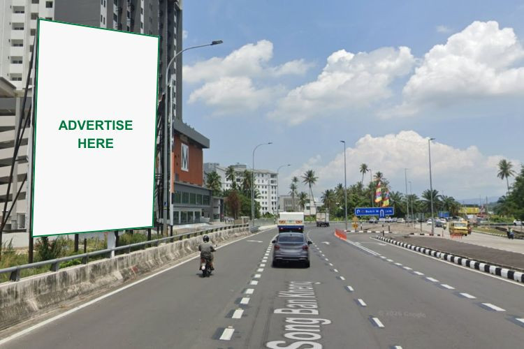 Vertical Minipole Billboard at Jalan Song Ban Kheng, Bukit Mertajam, Penang