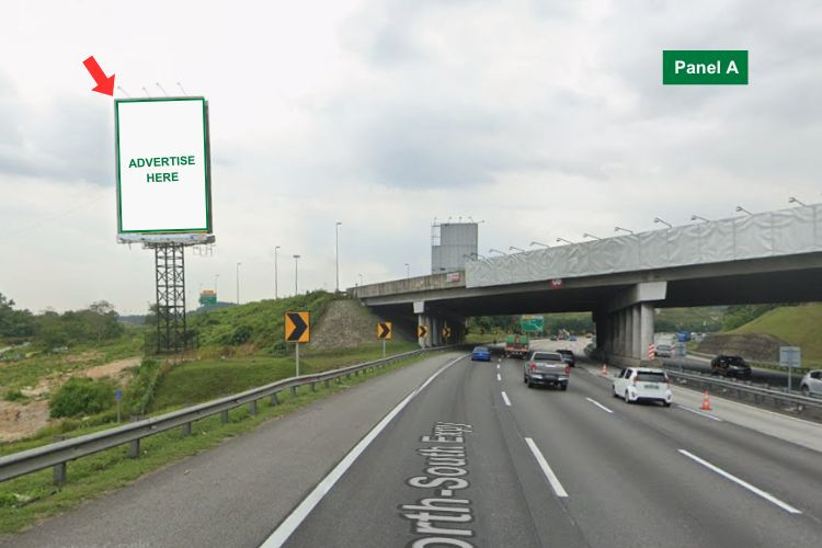 Vertical Unipole Billboard at NSE Highway KM448.2, Rawang, Selangor