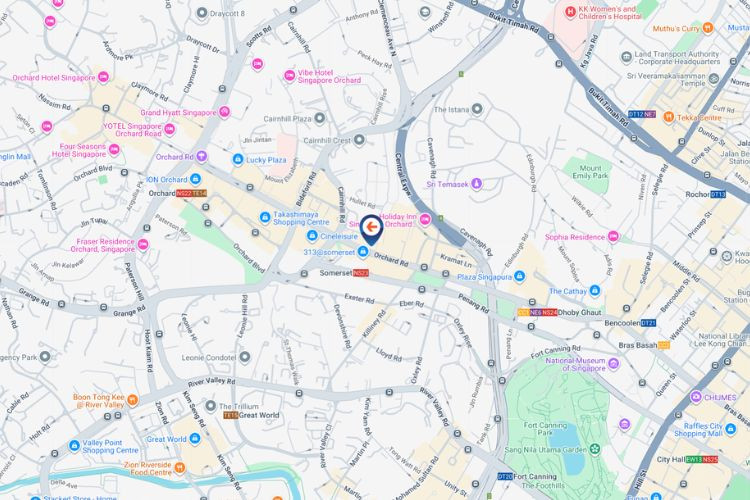 Map - Horizontal Digital Screen Billboard at Orchard Rd, Orchard, Central Region (attached to Orchard Gateway)