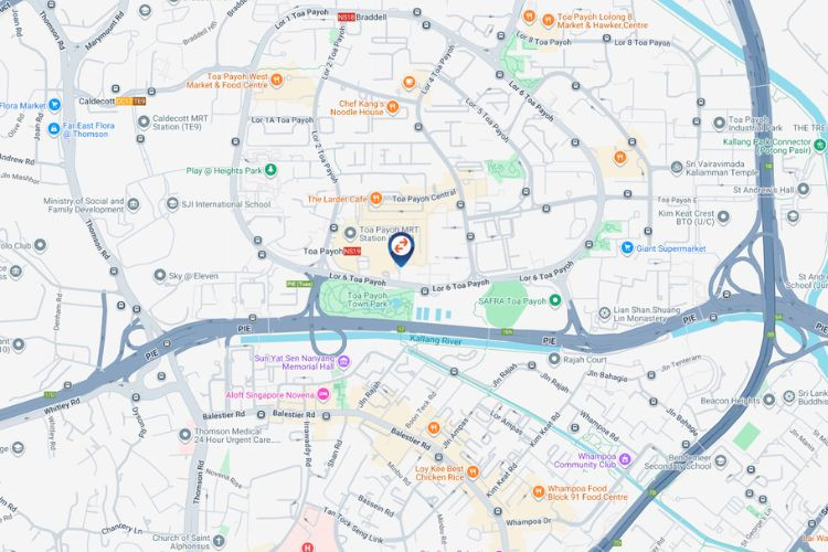 Map - Horizontal Digital Screen Billboard at ERA APAC Centre, Toa Payoh, Central Region