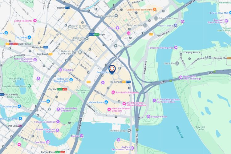 Map - Horizontal Digital Screen Billboard at Suntec Singapore, Central Region (at the entrance of Suntec Singapore)