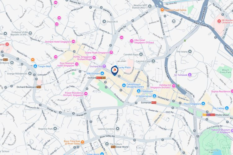 Map - Horizontal Digital Screen Billboard at Wisma Atria, Orchard, Central Region (at the entrance of Wisma Atria)