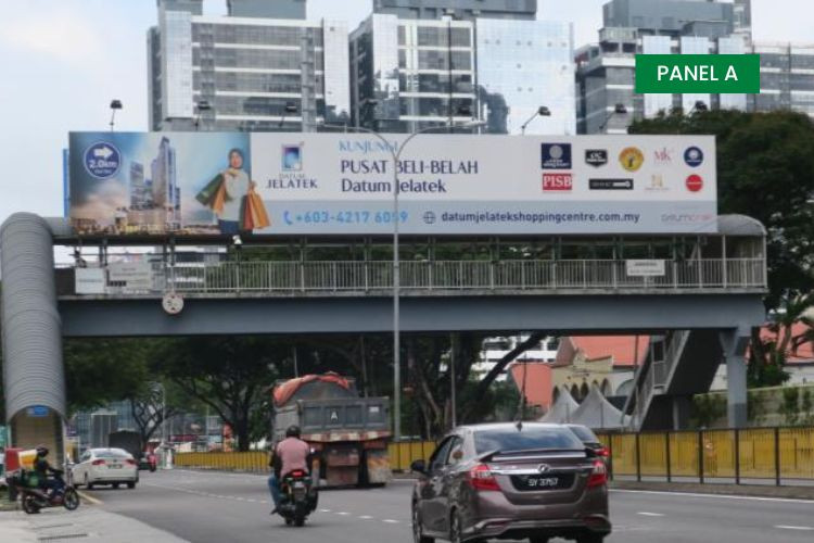 2 Sided Overhead Bridge Billboard at Jalan Ampang, Kuala Lumpur (near RISDA Building)