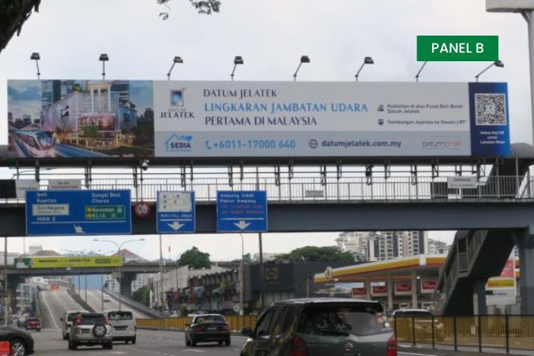 Overhead Bridge Billboard at Jalan Ampang, Kuala Lumpur (near RISDA Building)