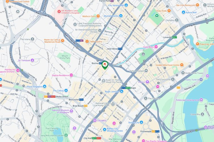 Map - Horizontal Indoor Backlit Billboard at Bencoolen St, Rochor, Central Region (at Sim Lim Car Park)