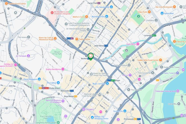 Map - Graphic Sticker Billboard at Sim Lim Square, Rochor, Central Region (Lift Lobby Wall + Lift Door Level 2)